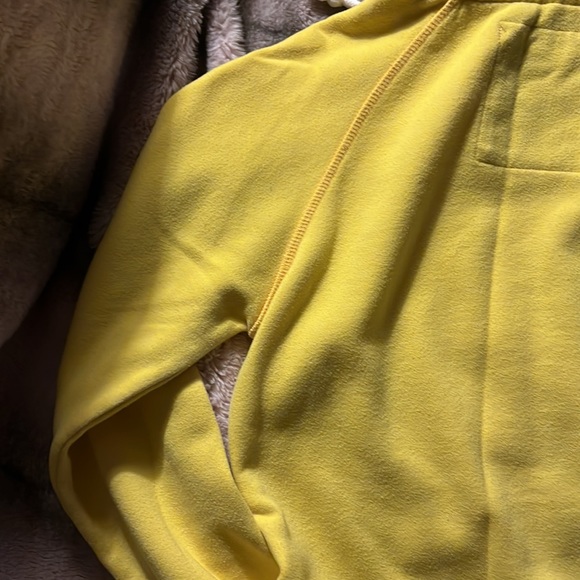 Pink from Victoria’s Secret, yellow hooded sweatshirt, size Small. - Picture 10 of 13